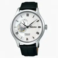 在飛比找蝦皮商城優惠-【SEIKO】PRESAGE 開芯白面皮帶機械錶 42mm 