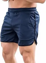 [Maizoon] Men's Running Shorts Quick Dry Breathable Athletic Workout Stylish Pants with Pockets for Gym Training Basketball Tennis and Outdoor Hiking Sports