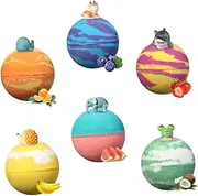 Beavorty Bath Boys and Girls 6 Pack Organic Bath Salt Balls Toys Spa Experience
