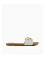 [Dune London] Lonnie Flat Sandal in White