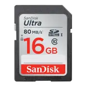 Sandisk Ultra SDHC 16GB 80MB/S C10 Flash Memory Card SDSDUNC-016G-AN6IN