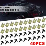 40pcs U Nut Hex Screw Speed Fastener Undertray Sheet Metal Clip Fixing For BMW