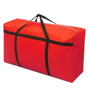 riin 1x Large Home Storage Bag Waterproof Clothes Quilt Organizer for Moving House Luggage Xmas Christmas Tree Model#120 Red