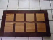 DECORATIVE CHARCUTERIE CUTTING BOARD SOLID WALNUT & HICKORY WEDDING HANDMADE