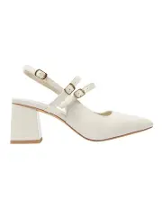 [Sandler] Nexus Heeled Shoes in Bone Patent