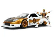 Jada: Power Rangers: '02 Honda NSX w/White Ranger - 1:24 Diecast Model