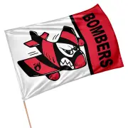 Essendon Bombers AFL Retro Mascot Design GAME DAY Pole Flag Banner