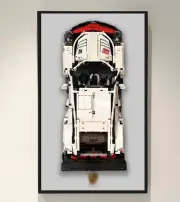 NEW! Display Wallboard for Lego Technic Porsche 911 RSR Race Car 42096 (Gray)