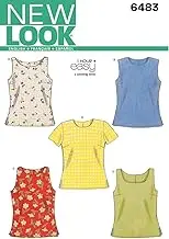 Newlook 6483 Misses' Sewing Pattern Top/Vest, Size 6-8-10-12-14-16