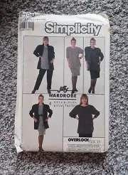 Simplicity 8450 Sewing Pattern Top, Pants, Skirt and Jacket Women 22W 24W 26W