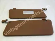 Pair of Tobacco Colored Sun Visors with Clips Fits R107