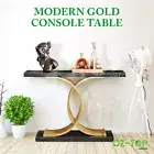 Hall Console Table Coffee Narrow Entrance End Sofa TV Shelf Plant Stand Black