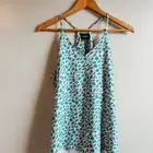 Teal leopard print Tank Top