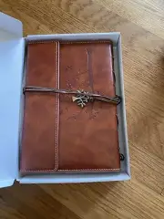 Lined Refillable Vintage Writing Journal for Women Retro Tree of Life Faux Le...