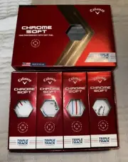 Callaway Golf Ball CHROME SOFT TRIPLE TRACK 1 Dozen - NEW