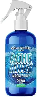 Waves of Wellbeing Ache Away Magnesium Oil Spray - Lemon Myrtle oil body spray - Support Leg Cramps, Muscle, Joint Health & Restful Sleep | Pure Magnesium Chloride Formula - Less Itch - 250 Ml