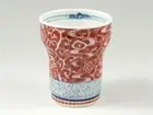 Arita yaki ware Japanese Shochu glass Tumbler 230ml Insulation Arabesque Red