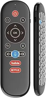 W1 Plus Air Mouse Remote Control 2.4G RF Wireless Mini Keyboard Smart Gyroscope Keyboard Sense Anti-Loss IR for Android TV Box