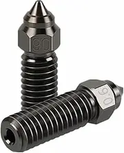2 Pack High-Speed Printing Hardened Steel Nozzle for Creality K1/K1 Max 3D Printers.. (0.6mm)