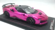 Ferrari SF90 XX Flash Pink Rare Limited Edition of 20pcs in 1:18 scale