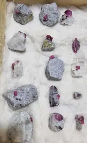 280 Grams Natural Ruby Specimens From Gilgit Baltistan Pakistan