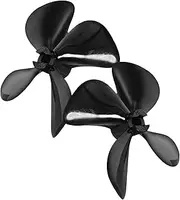 BESTonZON 1pair High-Strength Blade for Boat Models Easy Installation Compatible Fishing and Remote Control Boats Part Accessories Black