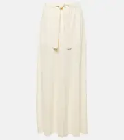 [Max Mara] Max Mara Leisure Mia linen-blend maxi skirt UK 6 white