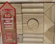 ⚡️Melissa & Doug 60pcs Standard Unit Blocks - Top Quality Hard Wood