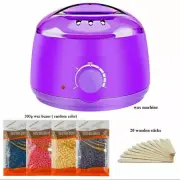 Hair Removal Hot Wax Beans Warmer Heater Machine 110V Home Depilatory Waxing Kit