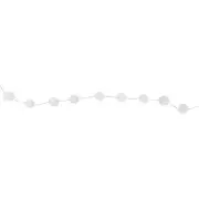 Northlight 9' White Plush Snowball Christmas Garland