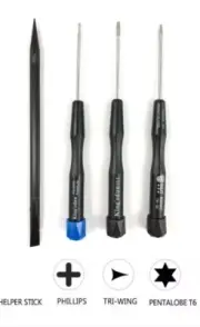 4pcs Screwdriver Set Repair Tool Kit for Macbook Pro 2009-2012 Pentalobe Triwing