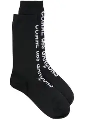 [COMME des GARCONS] Ribbed Socks Middle Length