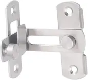 HYTROVE 1PC Stainless Steel Door Lock Hasp Latch for Sliding Doors Windows Cabinets and Furniture Security Durable and Easy to Install for Home Hotel and Pet Cages