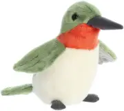 Aurora Adorable Mini Flopsie Ruby-Throated Hummingbird Stuffed Animal - Green 8