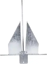 Perfeclan Boat Anchor Galvanized,Sturdy Large Grip Heavy Duty Marine Hardware Yacht Accessories for Sail Fishing Fishing Vessels Deck, 13LB