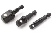 Titan Tools 12061 3 Piece Impact Stubby Socket Adapter Set