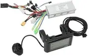 Vuzmode LCD Display Brushless Controller Kit, Electric Bike Scooter 500W Controller, for 22.5mm Handlebars E-Scooter Brushless Controller