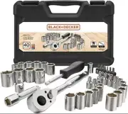 40-Piece Socket Set, Ratchet Set (BDMT45001)