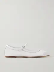 [Aeyde] Aeyde - Uma Mesh And Leather Mary Jane Flats - White - IT39.5 IT 39.5 White