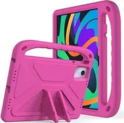 [Jarttarn] Heavy Duty Kids Case Compatible with Lenovo Tab M11 11 inch 2024, Light Weight Shock Proof Handle Stand Kids Friendly Protective Cover Case (Rose Red)