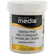 DecoArt Media Crackle Paste 4oz-White DMM17