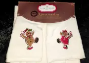 Nos Kmart Gingerbread Towel Set