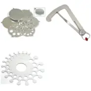 Folding Fan Gauge,Gauge Caliper 0-10mm,Diamond Sizing Measuring ToolKit