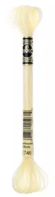 DMC Mouline LIght Effects Embroidery Floss - Color E746 Pearlescent Vanilla