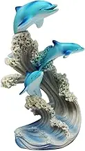 George S. Chen Imports SS-G-90085 Marine Life Three Dolphin Design Figurine Statue Decoration Collection
