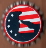 USA Plastic Lined Beer Crown Bottle Cap: Fifty Back Brewing