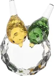 CATIEBYE Crystal Bird Nest Bird Decorations Mini Nest Crystal Glass