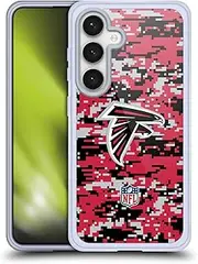 Head Case Designs Officially Licensed NFL Digital Camouflage Atlanta Falcons Graphics Soft Gel Case Compatible with Samsung Galaxy S24 5G