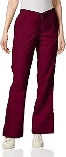 WonderWink Women's Wonderflex Grace Scrub Pant, Wine, XX-Small Petite