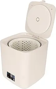 Fully Automatic Small Washing Machine, Small Portable Washing Machine 7L Large Capacity Hands- Automatic Integrated Operation with Spin Dryer for Dormitory RV (AU Plug